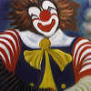 Clown mit Äffchen